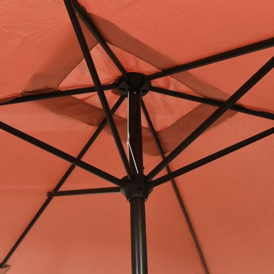 Helloshop26 - Parasol avec mât en métal 300 x 200 cm terre cuite - Image 4