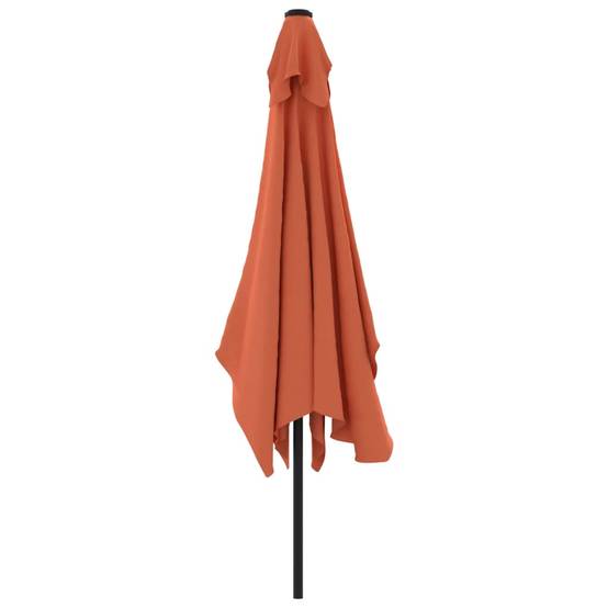 Helloshop26 - Parasol avec mât en métal 300 x 200 cm terre cuite - Image 3