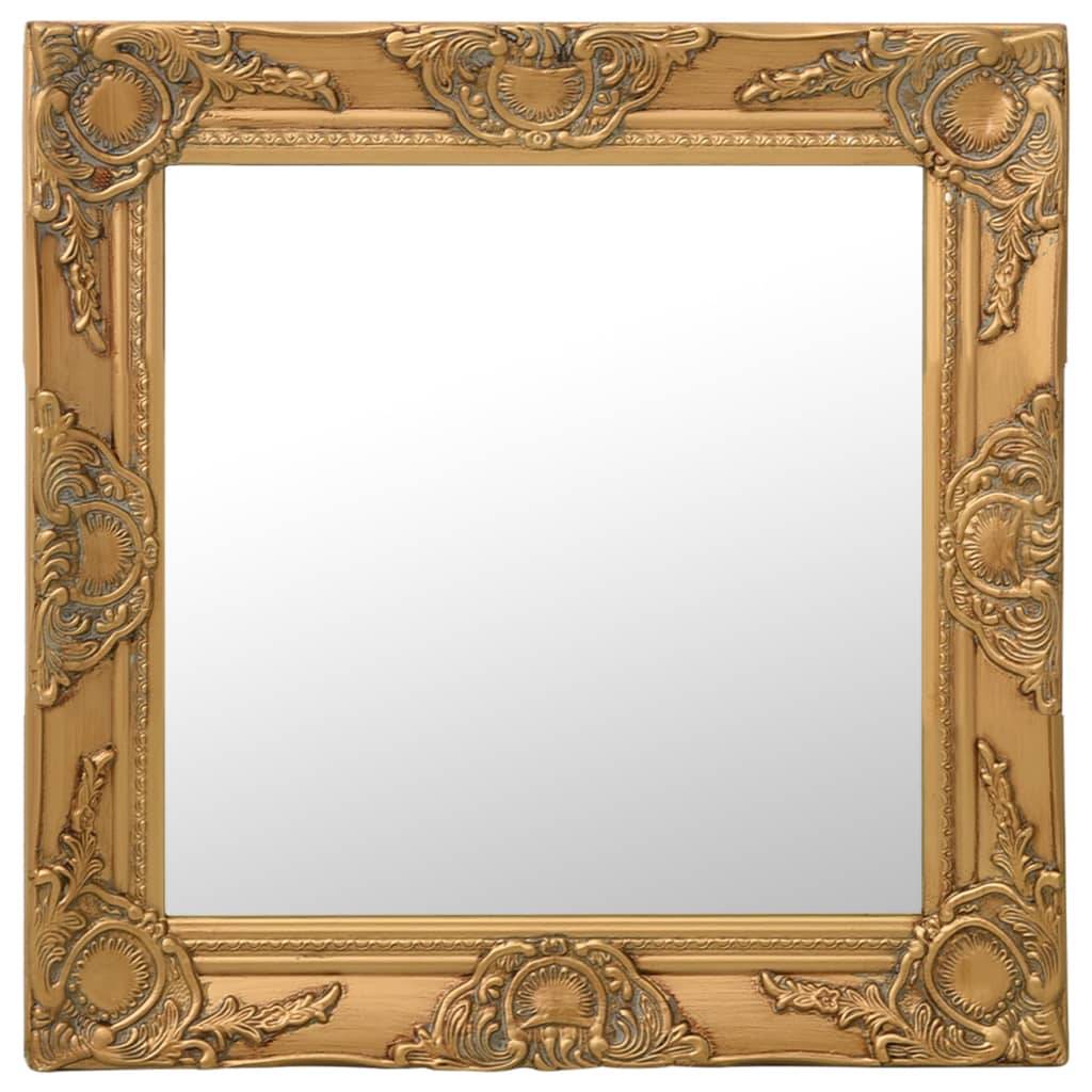 Maison Chic - Miroir mural - Miroir décoratif style baroque 50x50 cm Doré - Image 2