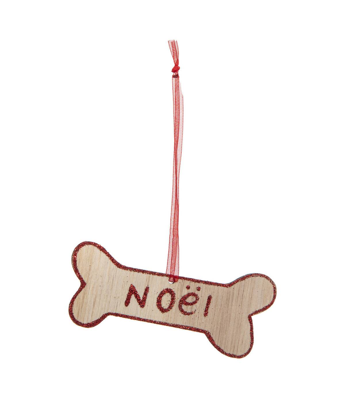 Sujet de Noël en Bois Kit 4 pièces Autour du Chien - Image 2
