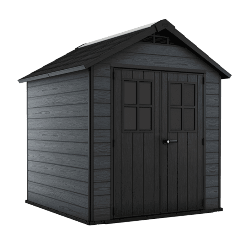Keter - Abri de jardin résine Keter 5m2 – WOODIUM® 757 - Anthracite - Imagen 2