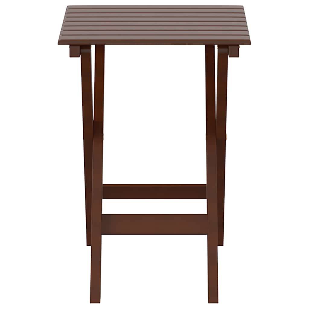 Table d'appoint pliable bois de peuplier marron 35 x 35 x 46 cm - PANGIVO - Image 4