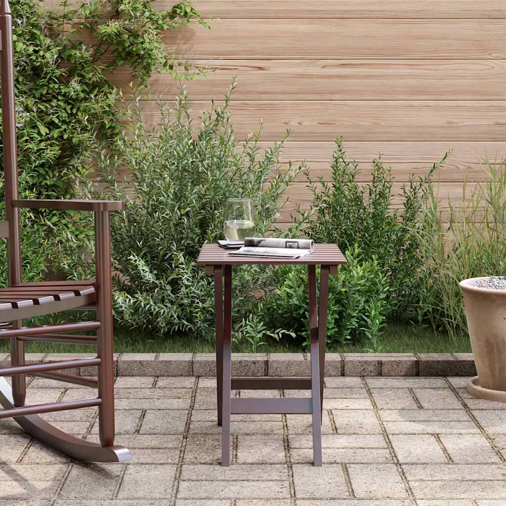 Table d'appoint pliable bois de peuplier marron 35 x 35 x 46 cm - PANGIVO - Image 3