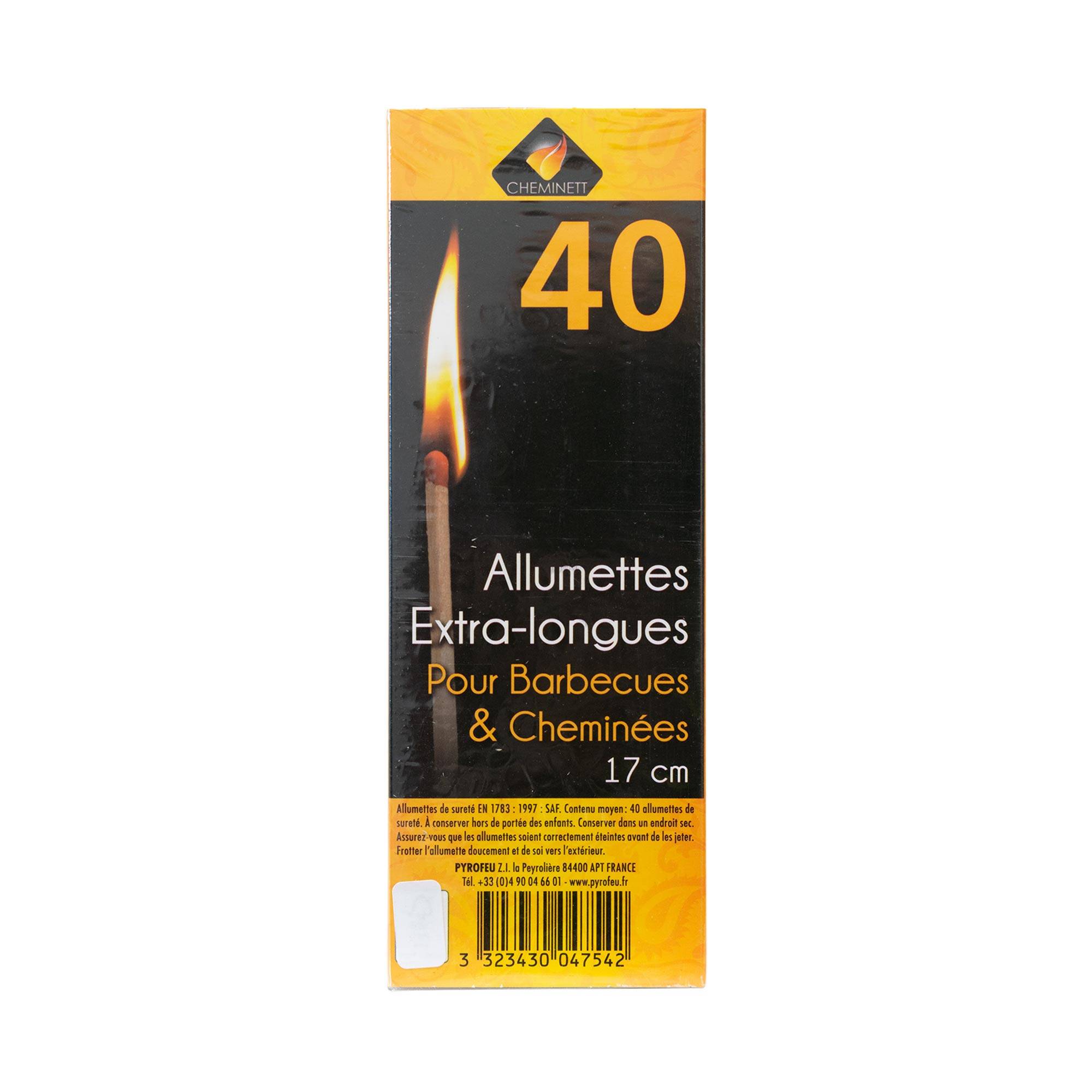 Allumette extra longue 17cm boite 40pcs - Image 1