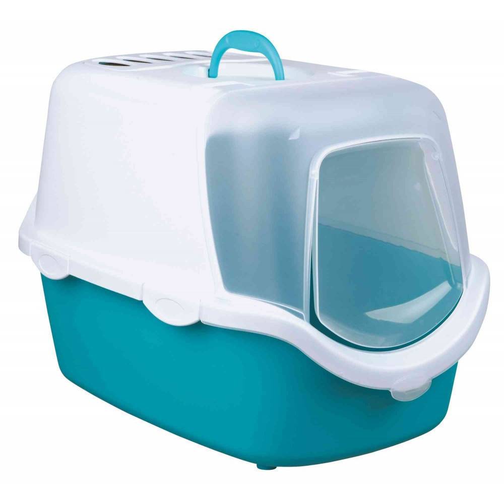 animallparadise - Maison de toilette, Vico Open Top turquoise 40 x 56 x 40 cm pour chat. - Imagen 1