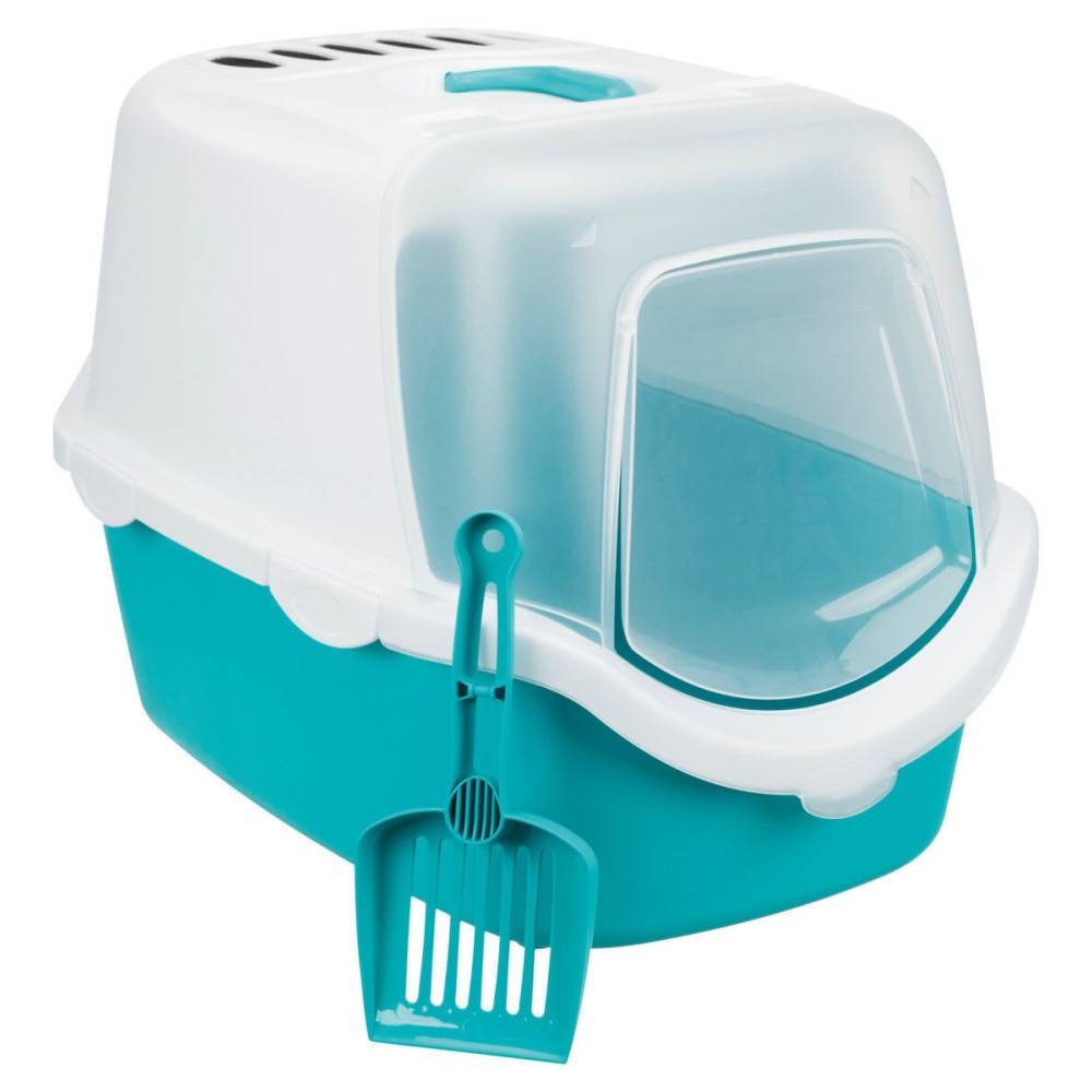 animallparadise - Maison de toilette, Vico Open Top turquoise 40 x 56 x 40 cm pour chat. - Imagen 3