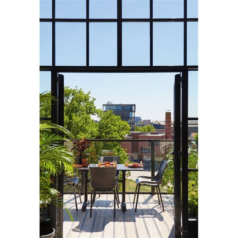 Table SOPHIE Bistro HPL FLIP HARTMAN - 138 x 68cm - Anthracite - Image 3