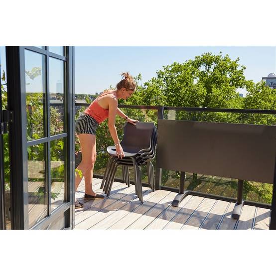 Table SOPHIE Bistro HPL FLIP HARTMAN - 138 x 68cm - Anthracite - Image 1