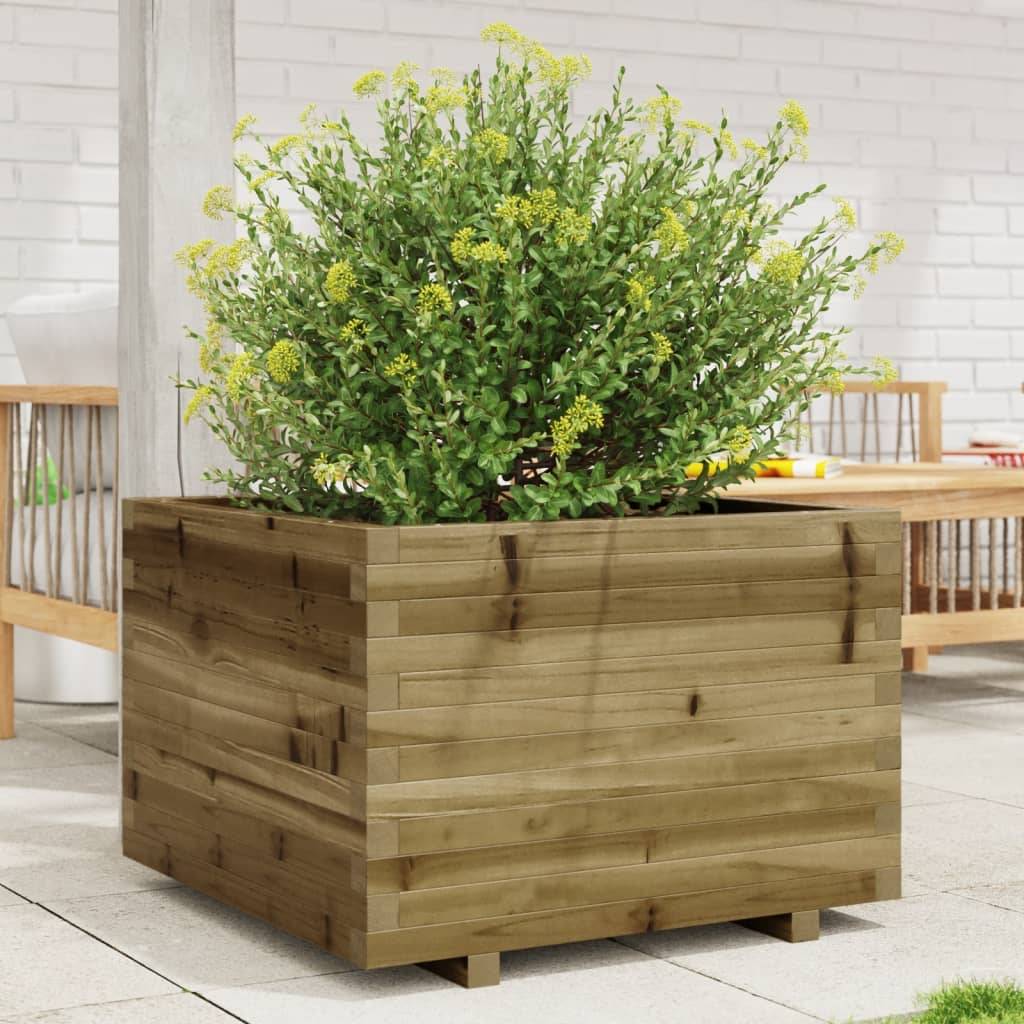 Maison Chic - Jardinière, Bac à fleurs, Pot de fleurs 70x70x49,5 cm bois de pin imprégné-JU13877 - Imagen 2