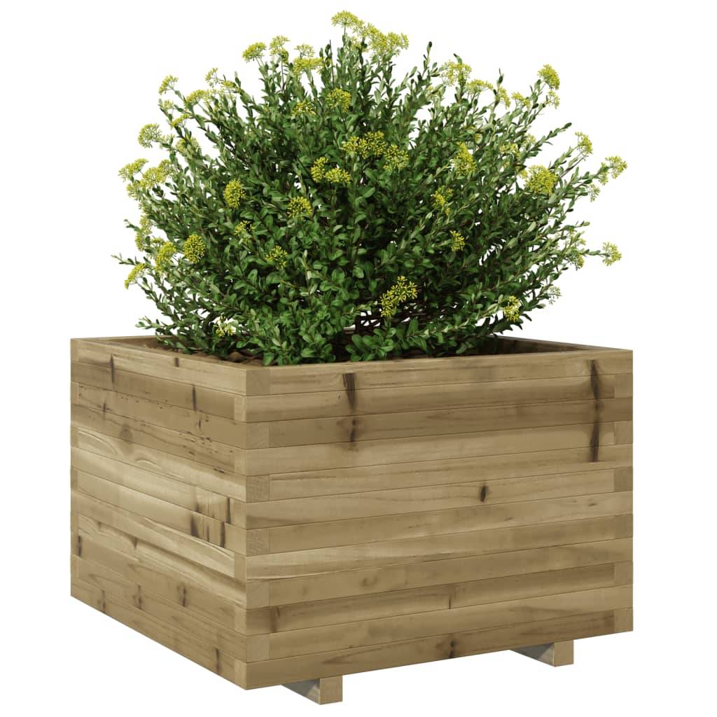 Maison Chic - Jardinière, Bac à fleurs, Pot de fleurs 70x70x49,5 cm bois de pin imprégné-JU13877 - Imagen 3