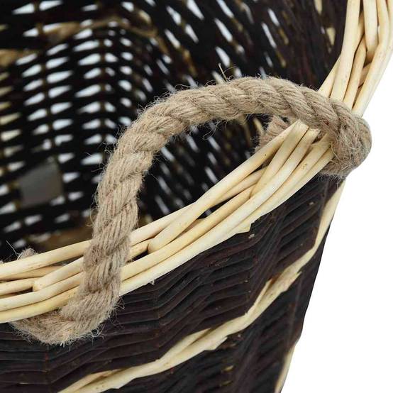 Grand sac à dos panier à bûches en osier naturel transport bois 58 cm – ComfortXL Outdoor Living - Image 6