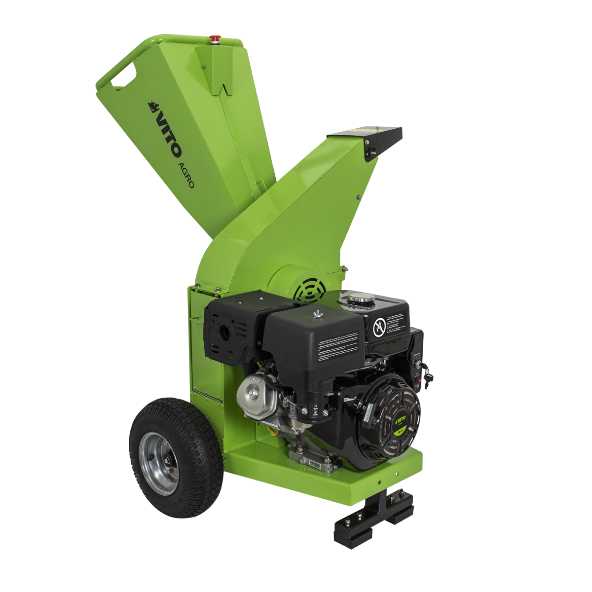 Broyeur de végétaux Thermique 15CV - 3 Lames de coupe - Branches Ø100mm Max Démarrage électrique Moteur 4T Poignées VITO - Image 7