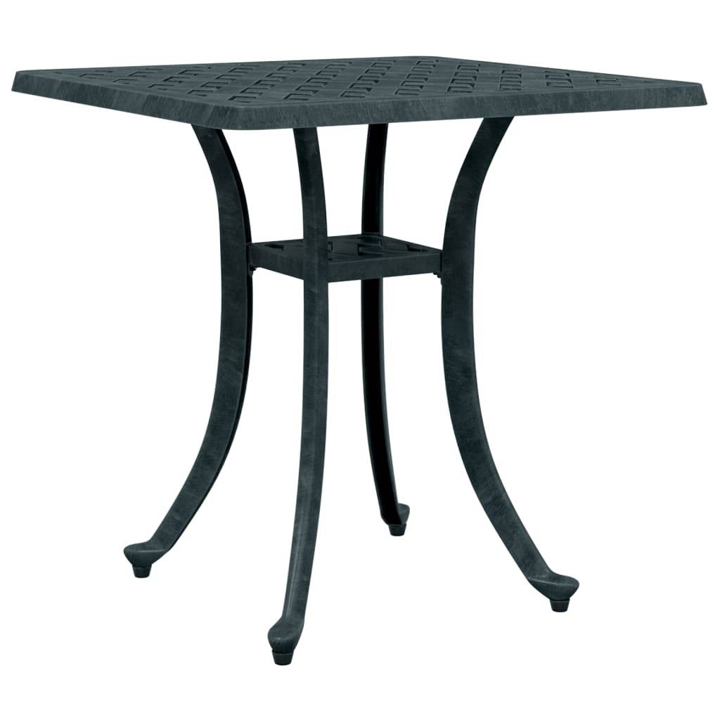 Table de jardin aluminium coulé vert 53 x 53 x 53 cm, Poids :4.85kg - PANGIVO - Image 2