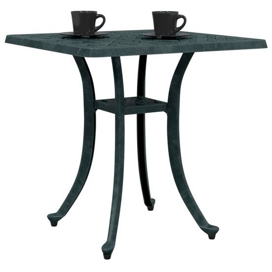Table de jardin aluminium coulé vert 53 x 53 x 53 cm, Poids :4.85kg - PANGIVO - Image 4