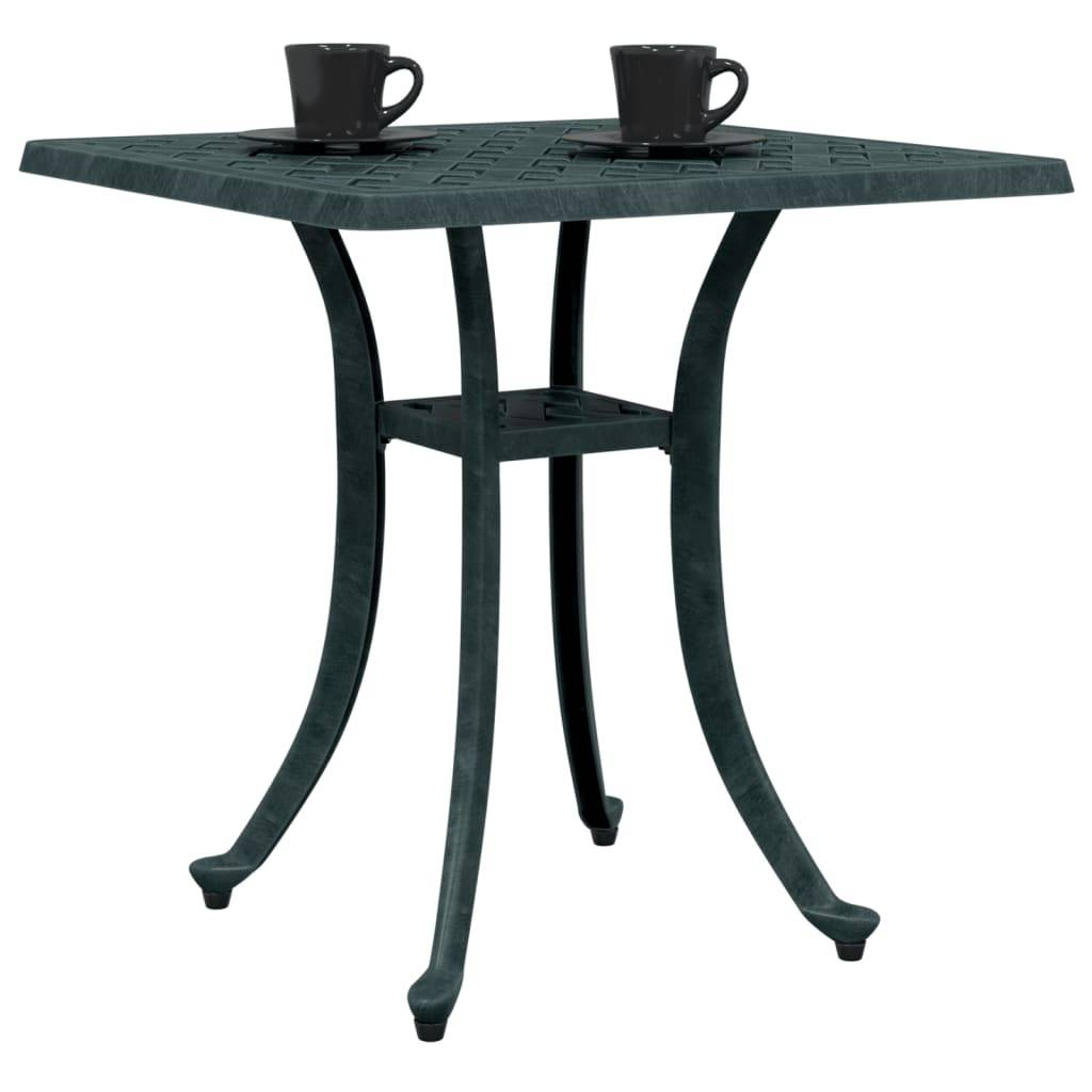 Table de jardin aluminium coulé vert 53 x 53 x 53 cm, Poids :4.85kg - PANGIVO - Image 4