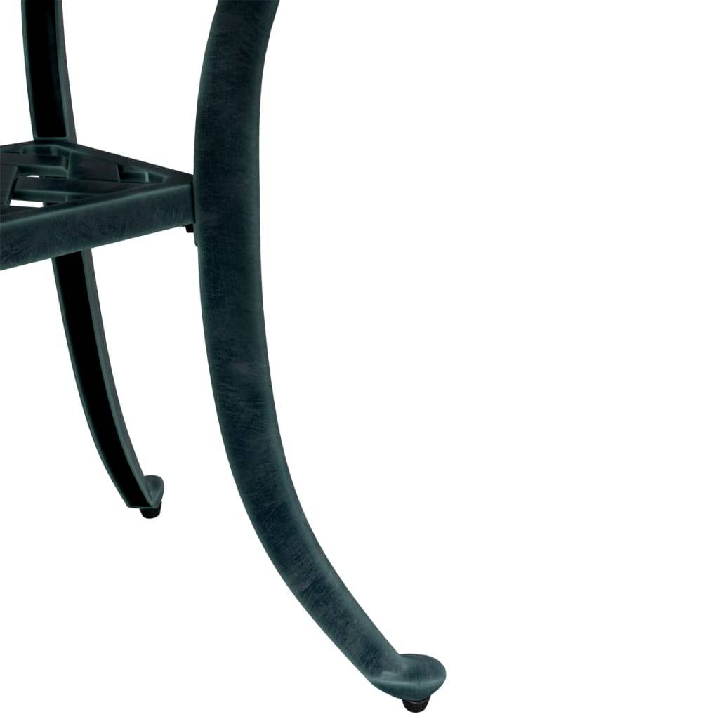 Table de jardin aluminium coulé vert 53 x 53 x 53 cm, Poids :4.85kg - PANGIVO - Image 10
