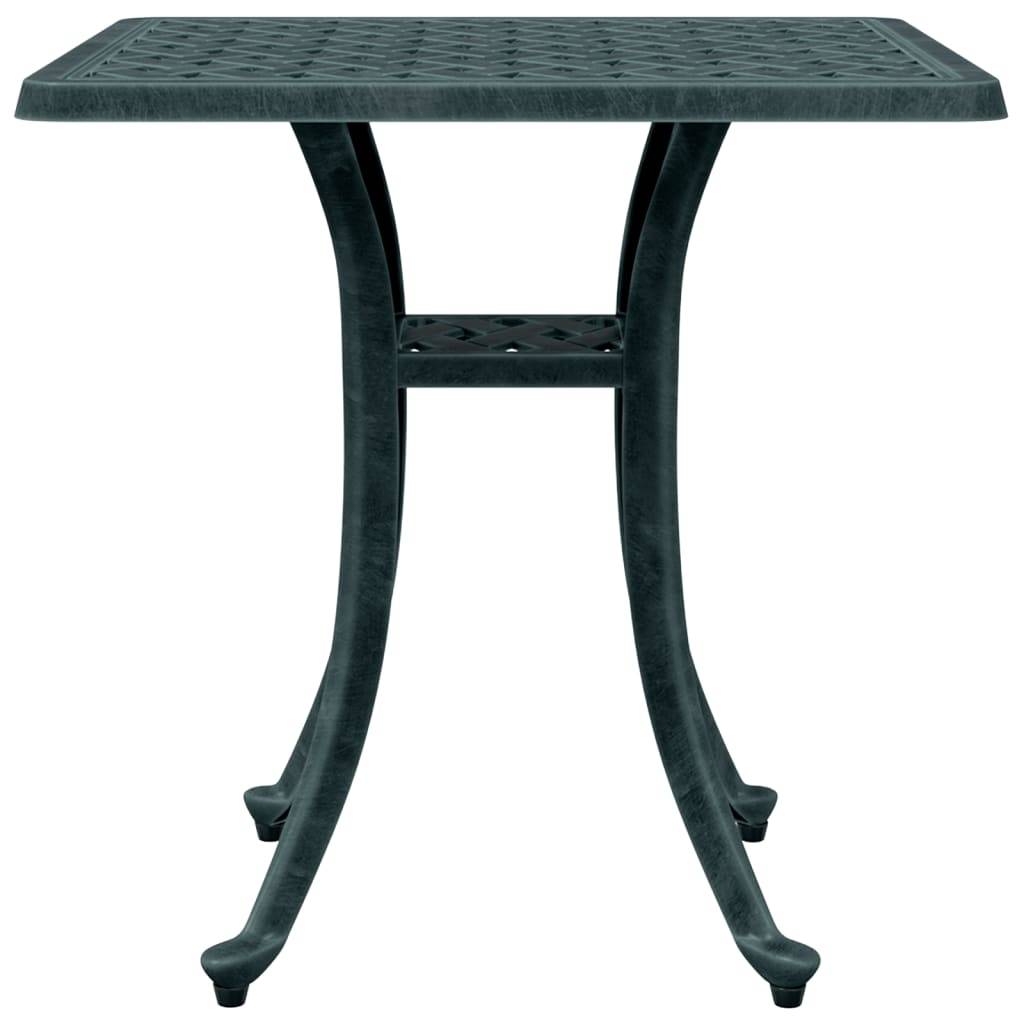 Table de jardin aluminium coulé vert 53 x 53 x 53 cm, Poids :4.85kg - PANGIVO - Image 6