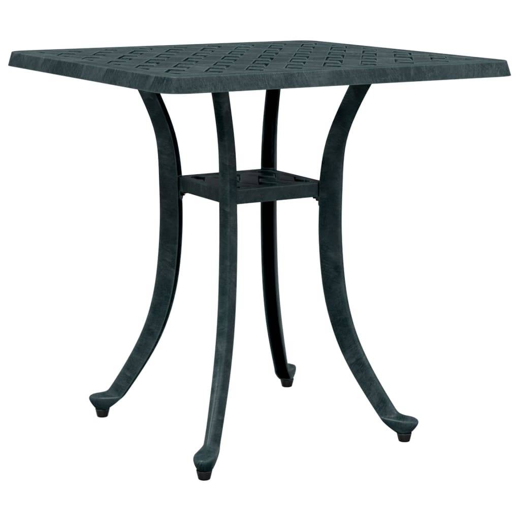 Table de jardin aluminium coulé vert 53 x 53 x 53 cm, Poids :4.85kg - PANGIVO - Image 7