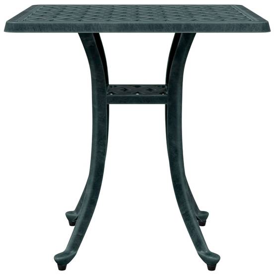 Table de jardin aluminium coulé vert 53 x 53 x 53 cm, Poids :4.85kg - PANGIVO - Image 5