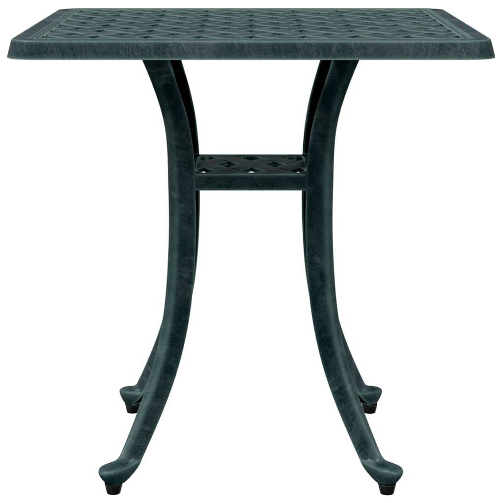 Table de jardin aluminium coulé vert 53 x 53 x 53 cm, Poids :4.85kg - PANGIVO - Image 5