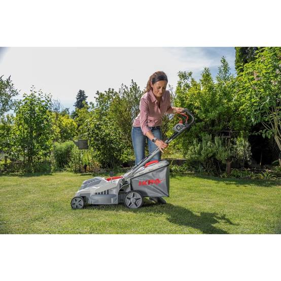Tondeuse électrique 1600W 2en1 Tonte & Ramassage Pelouse Largeur de coupe 38cm, 5 Hauteurs de coupe, Tondeuse gazon Bac 42L IKRA - Image 10
