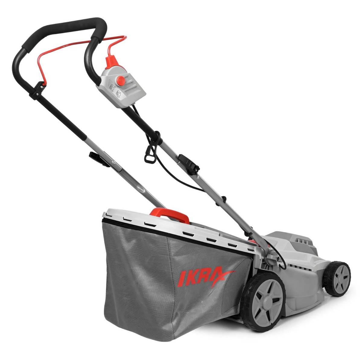 Tondeuse électrique 1600W 2en1 Tonte & Ramassage Pelouse Largeur de coupe 38cm, 5 Hauteurs de coupe, Tondeuse gazon Bac 42L IKRA - Image 3