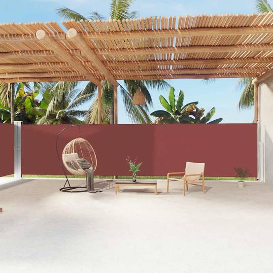 Store banne | Auvent latéral rétractable Marron 180x1200 cm Maison Chic - Image 2