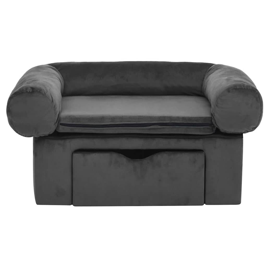 Panier velours gris  75 x 50 x 38 cm  - Prolenta premium p377.4 - Image 3