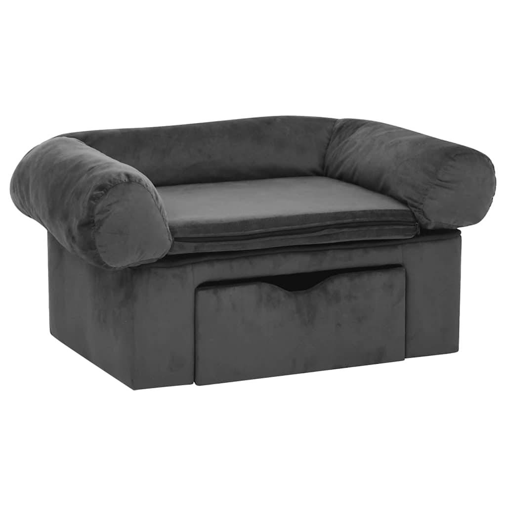 Panier velours gris  75 x 50 x 38 cm  - Prolenta premium p377.4 - Image 1