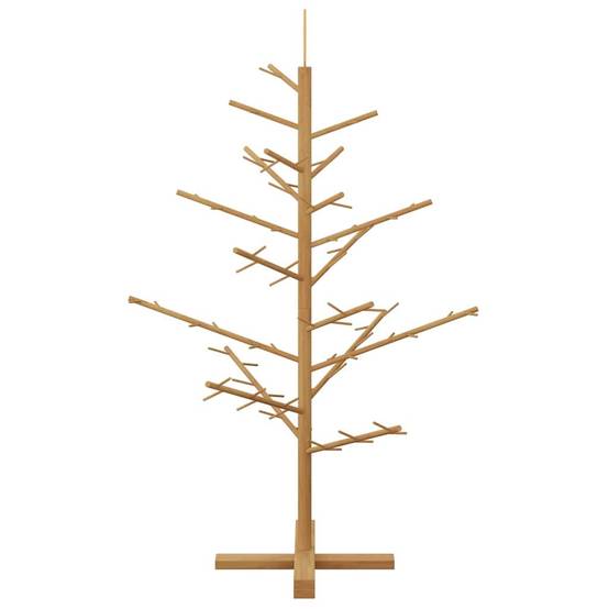 ComfortXL - Sapin de Noël en bois de pin Décoration de fête pour salon et terrasse Marron 125 cm – ComfortXL Outdoor Living - Image 6
