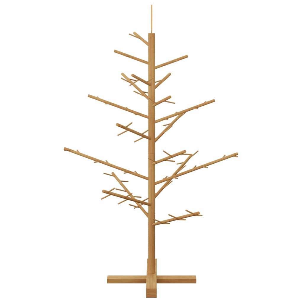ComfortXL - Sapin de Noël en bois de pin Décoration de fête pour salon et terrasse Marron 125 cm – ComfortXL Outdoor Living - Image 6