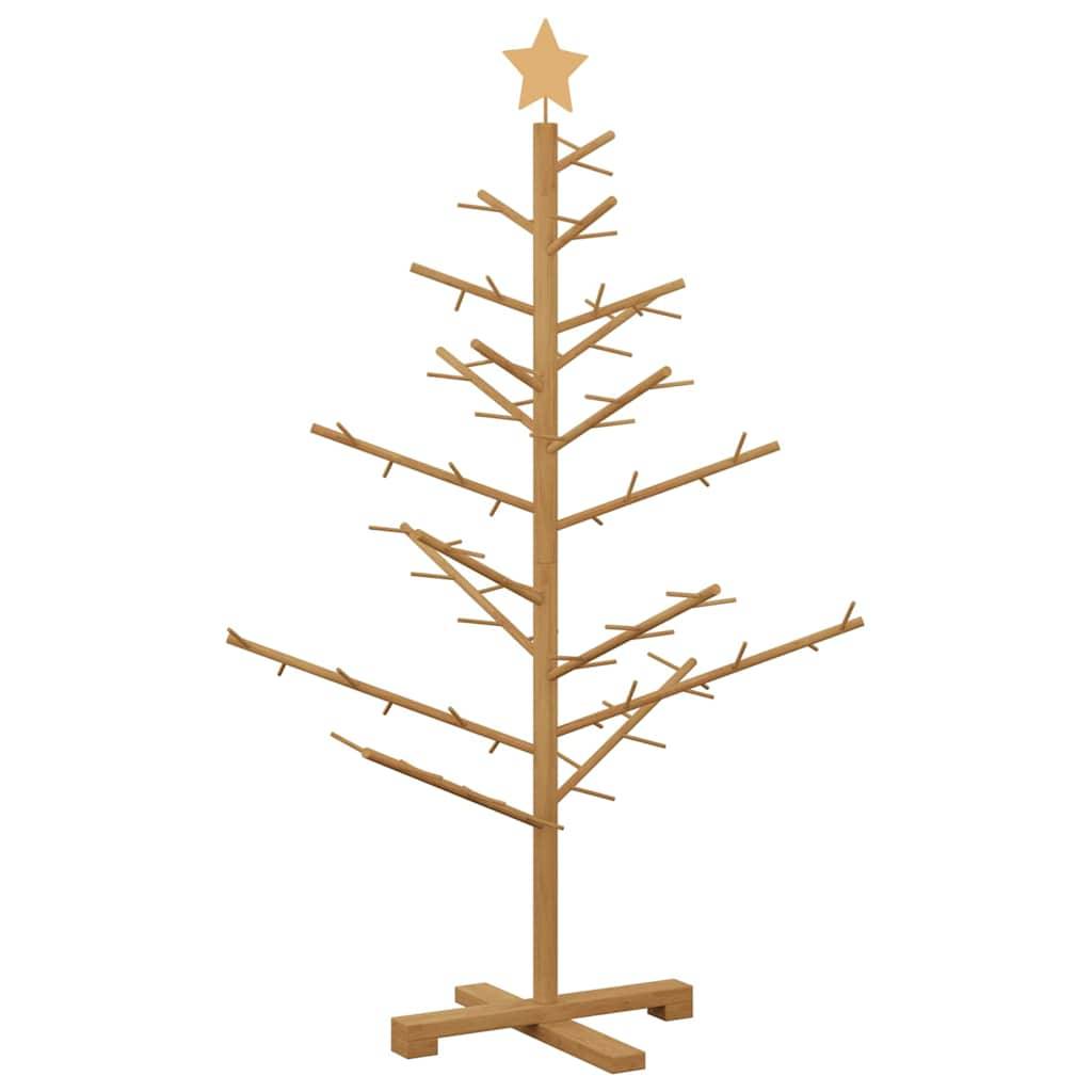 ComfortXL - Sapin de Noël en bois de pin Décoration de fête pour salon et terrasse Marron 125 cm – ComfortXL Outdoor Living - Image 7