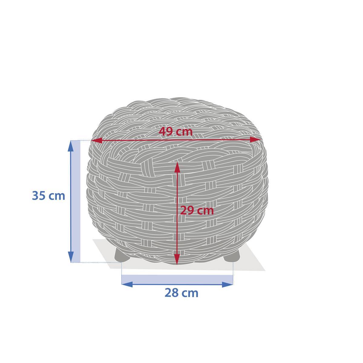 Hesperide - Pouf de jardin Obbae beige lin - Hespéride - Image 9
