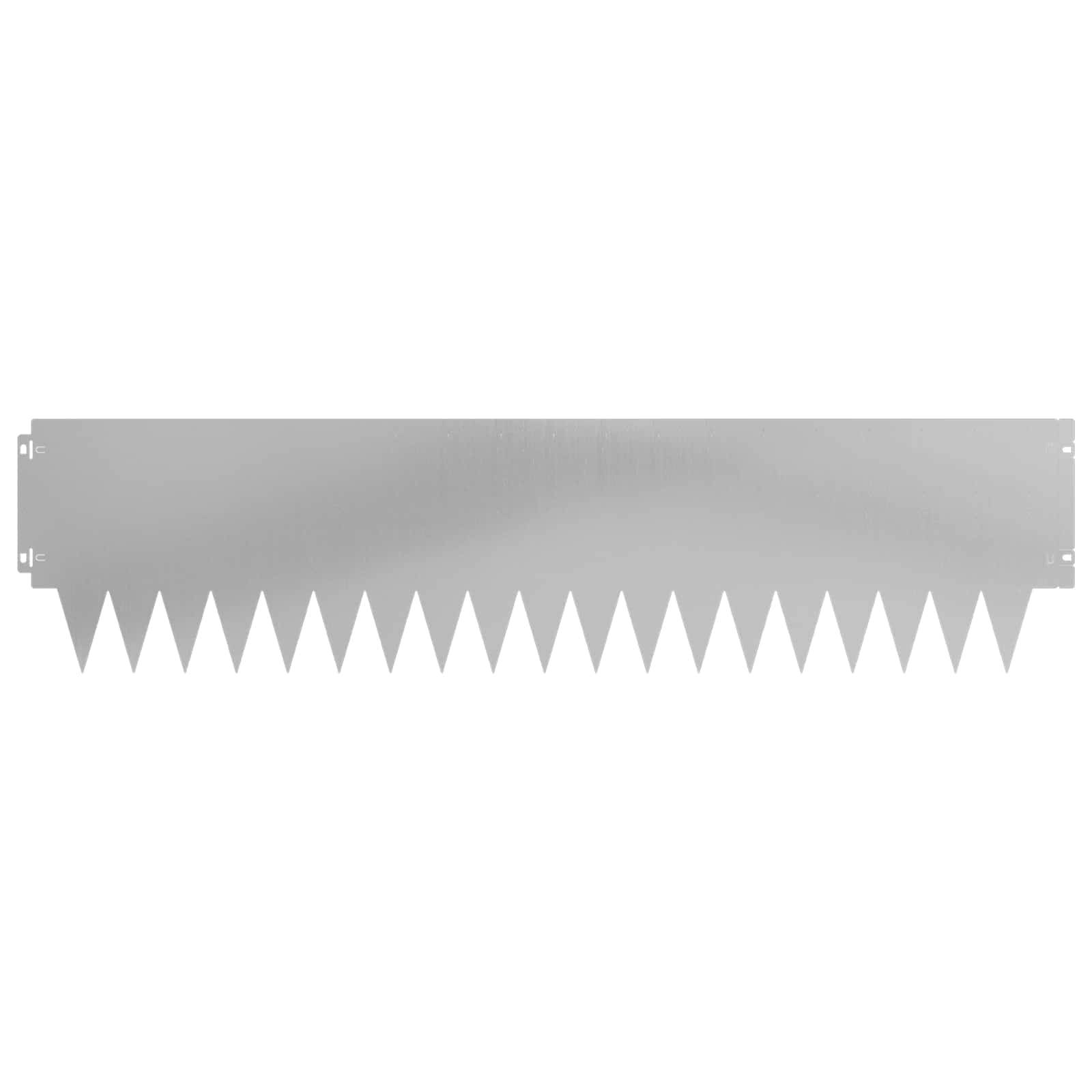 Bordure de jardin métal pour extérieur organisation harmonieuse 103x25cm argenté - ComfortXL Outdoor Living - Image 5