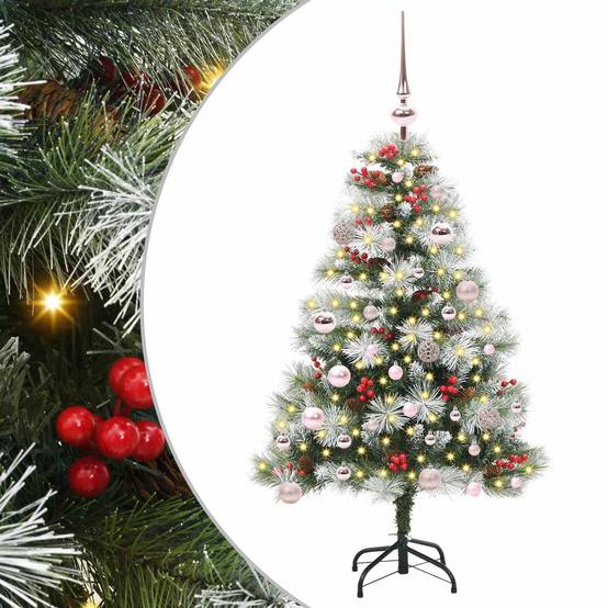 Vidaxl - Sapin de Noël artificiel Vert et blanc 150 cm vidaXL 3395172 - Image 2