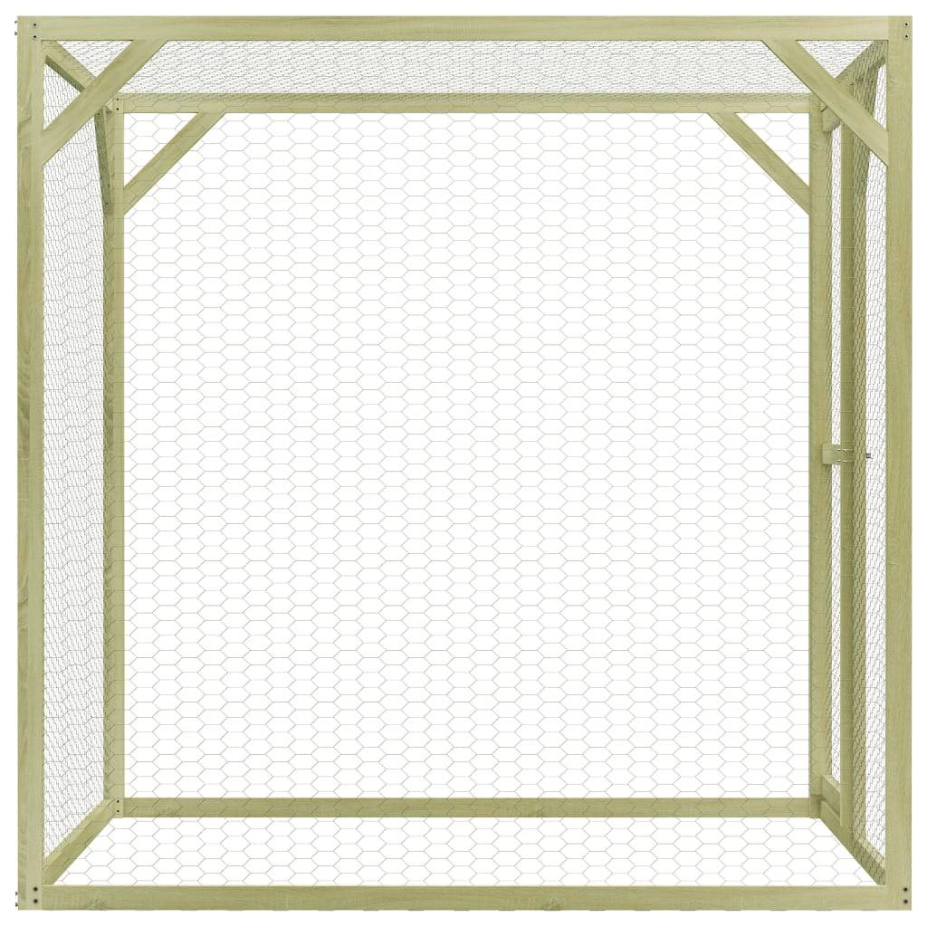 Helloshop26 - Poulailler 1,5 x 1,5 x 1,5 m pinède imprégnée - Imagen 3
