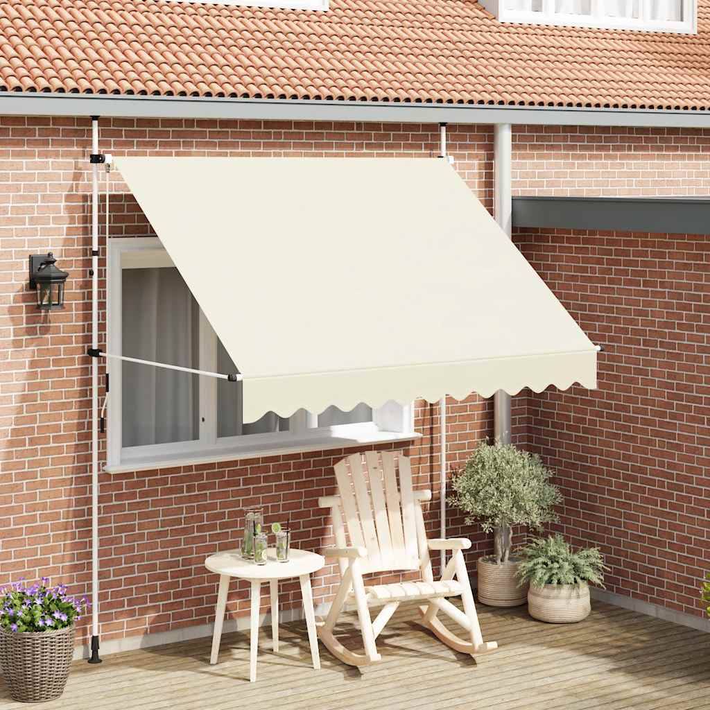 Vidaxl - Auvent manuel rétractable 250 cm Crème vidaXL 143695 - Imagen 1