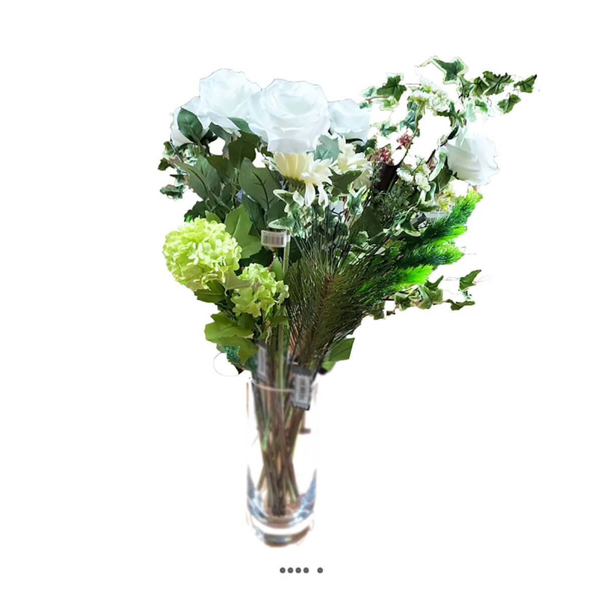 Superbe bouquet de fleurs artificielles création HIVER H 60 cm - Image 1