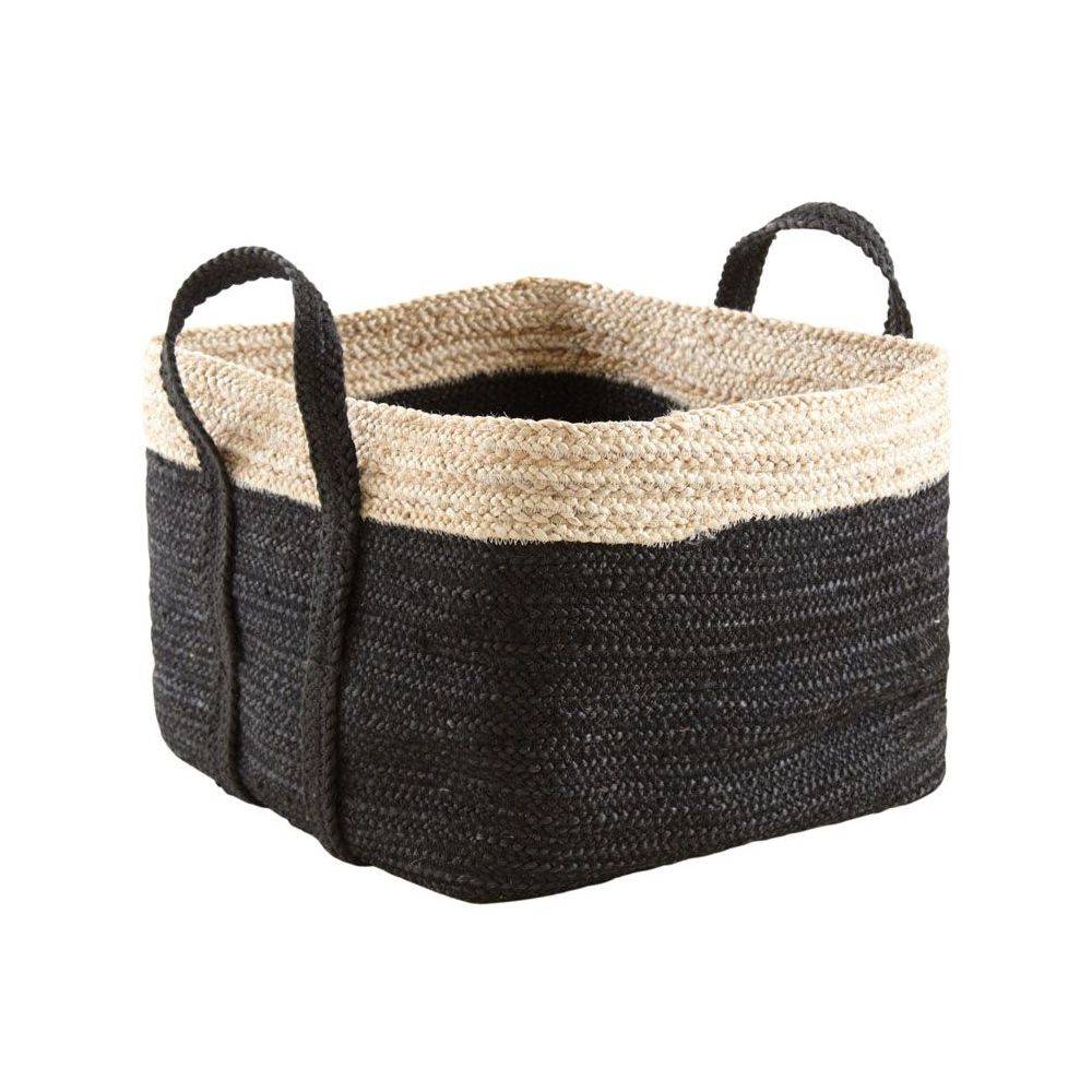 Aubry Gaspard - Corbeilles de rangement carrées en jute (Lot de 3) - Imagen 3