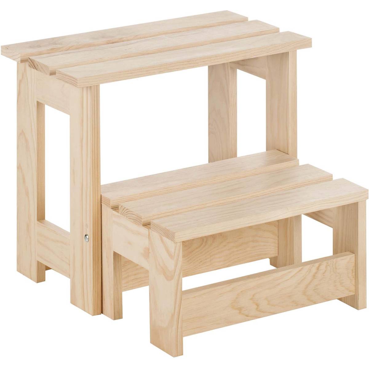 Marche pied pliable en pin massif - Imagen 1