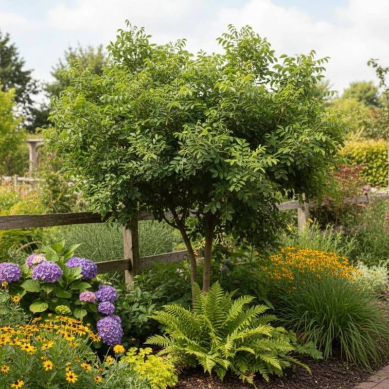 Robinier faux-acacia Twisty Baby® 'Lace Lady' à fleurs Blanche - feuillage Caduc - Pot de 15L - 1/2 tige - 150/175 cm-  hauteur à maturité De 1,00 m à - Imagen 6