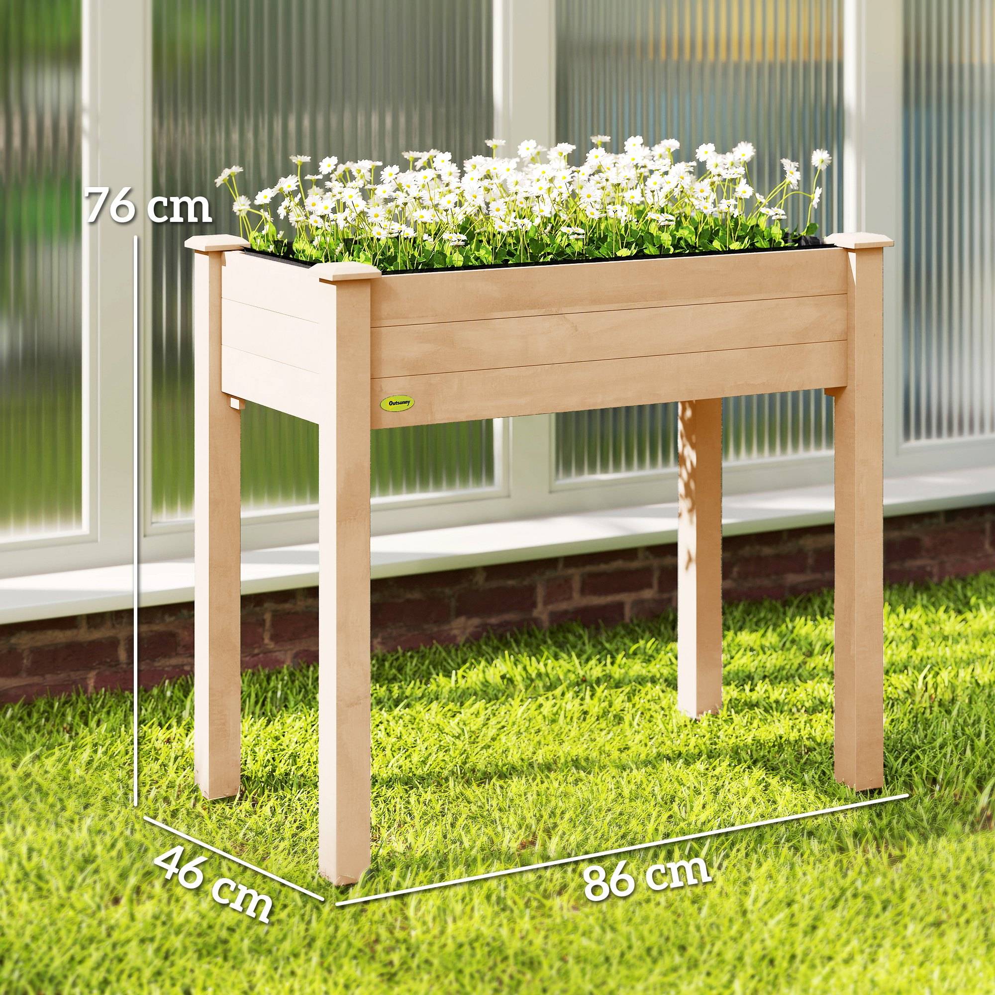 Outsunny Jardinière De Jardin Surélevée Bac à Fleurs Roues Trou De Vidange En Bois De Sapin Dim 89l X 48l X 47h Cm Bois~1eal6ino1gg00 Outsunny Jardinière De Jardin Surélevée Bac à Fleurs Roues Trou De Vidange En Bois De Sapin Dim 89l X 48l X 47h Cm Bois~1eal6ino1gg00