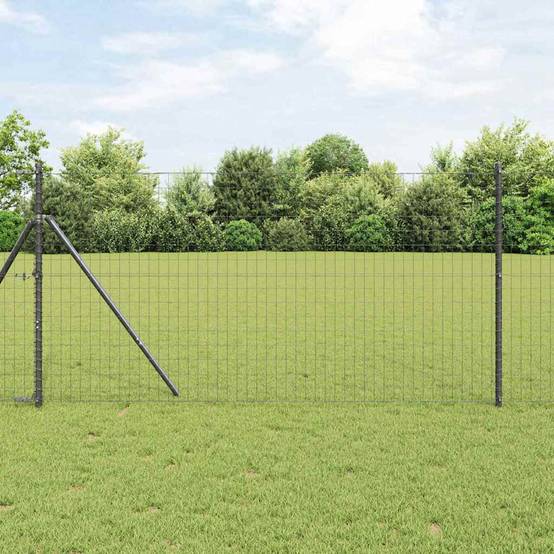 Clôture acier et PVC Gris 1,2 x 25 m, Poids :37.9kg - PANGIVO - Image 1