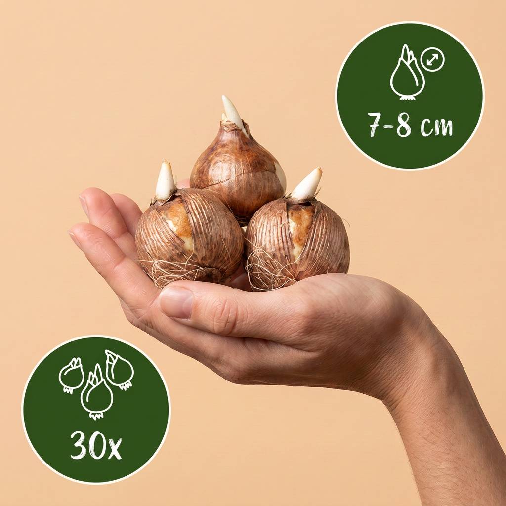 La Green Touch - Crocus blanc - 30 bulbes - calibre 7/8 - Image 3