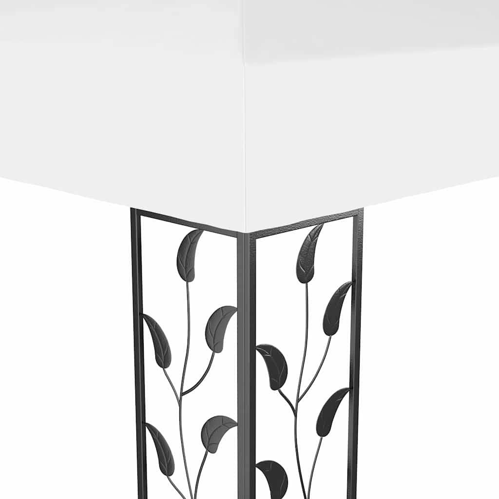 Vidaxl - Tonnelle avec double toit 3x4 m Blanc 12 m² vidaXL 48030 - Image 6