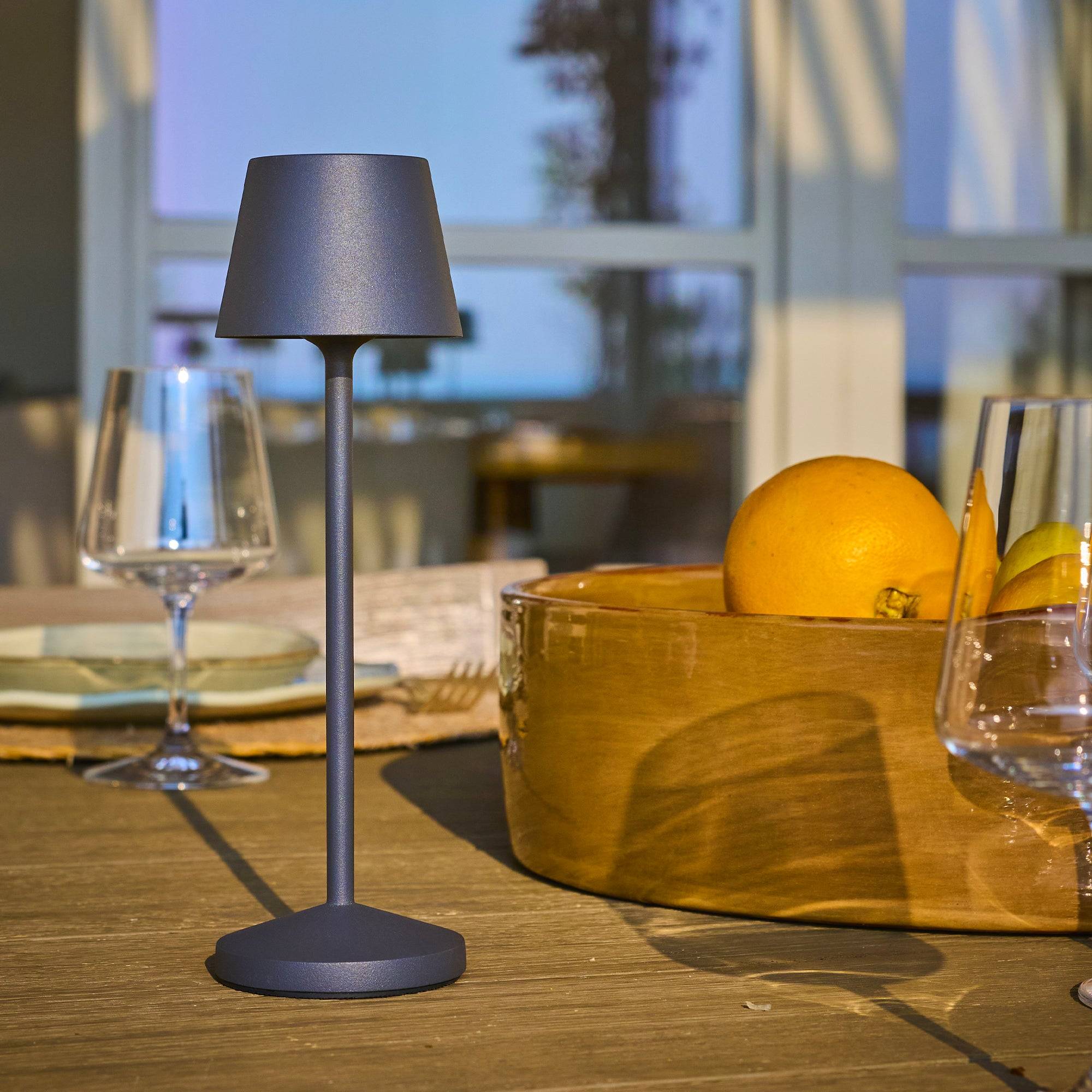 Lumisky - Lampe de table sans fil EMILY Gris H25cm - Imagen 3