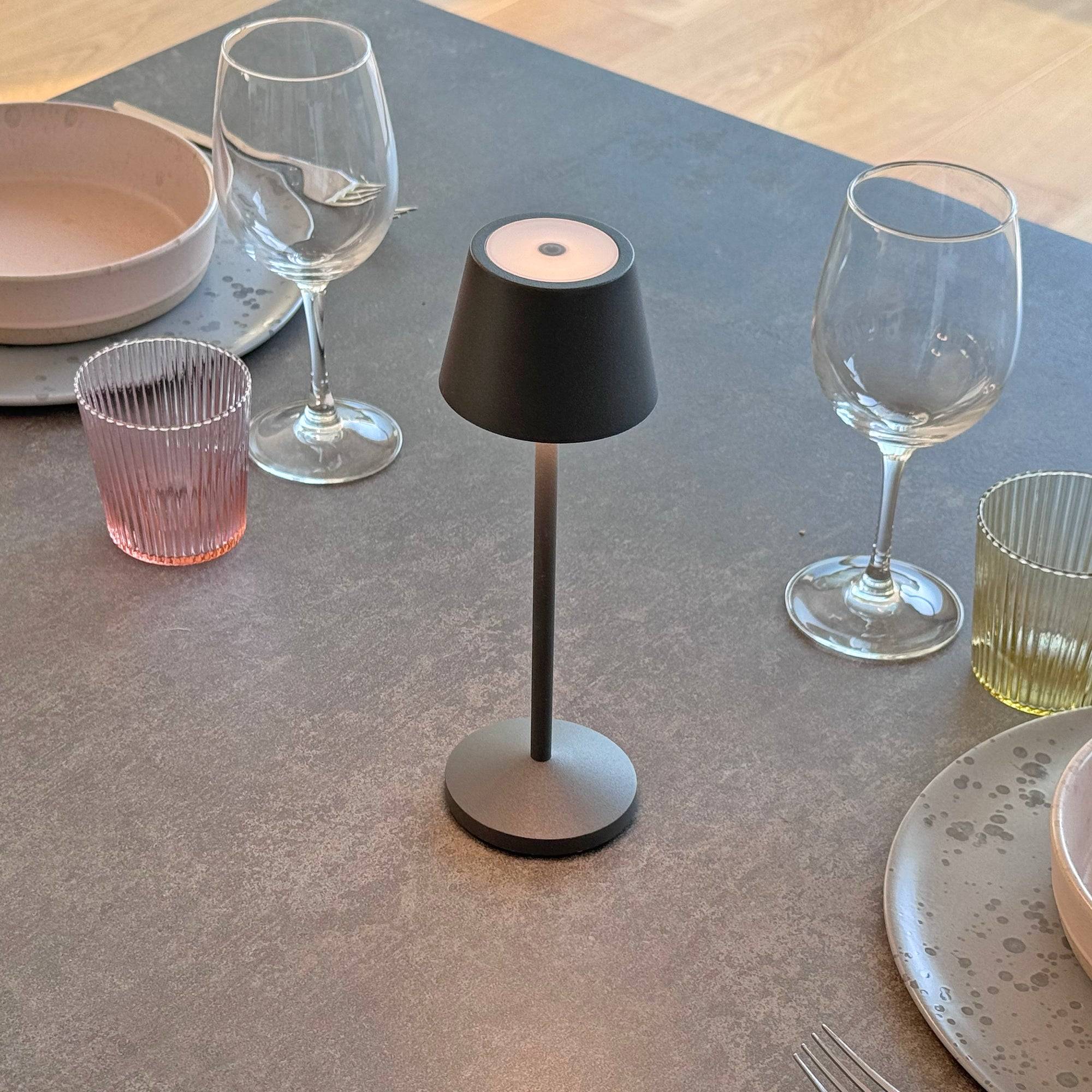 Lumisky - Lampe de table sans fil EMILY Gris H25cm - Imagen 8