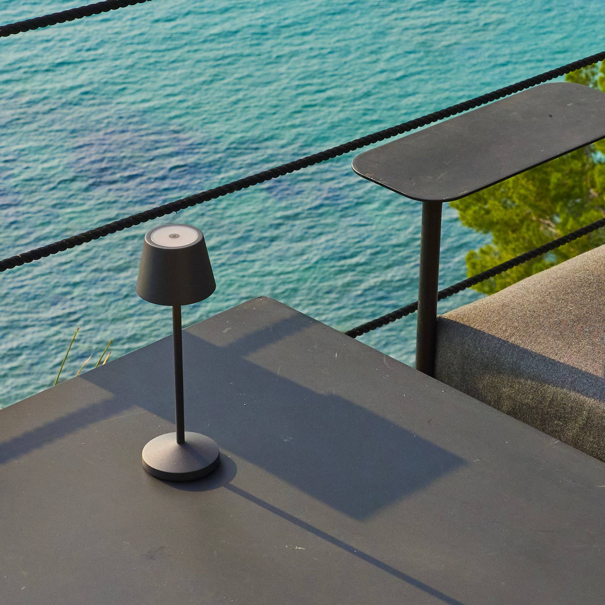 Lumisky - Lampe de table sans fil EMILY Gris H25cm - Imagen 4
