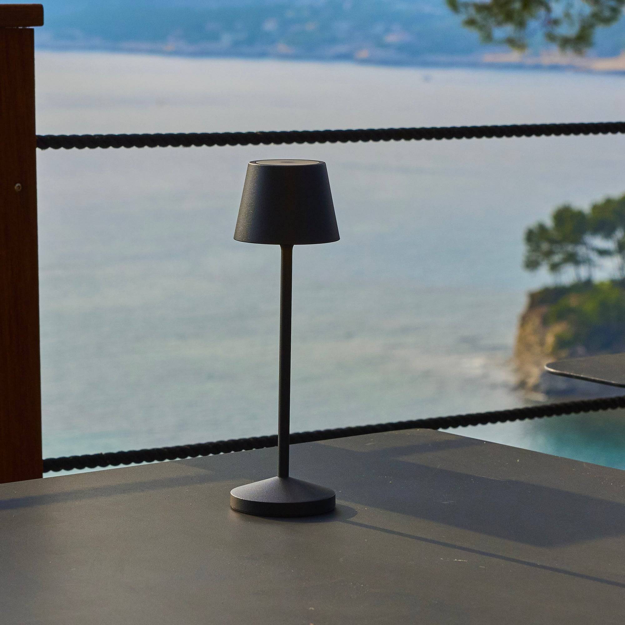 Lumisky - Lampe de table sans fil EMILY Gris H25cm - Imagen 5