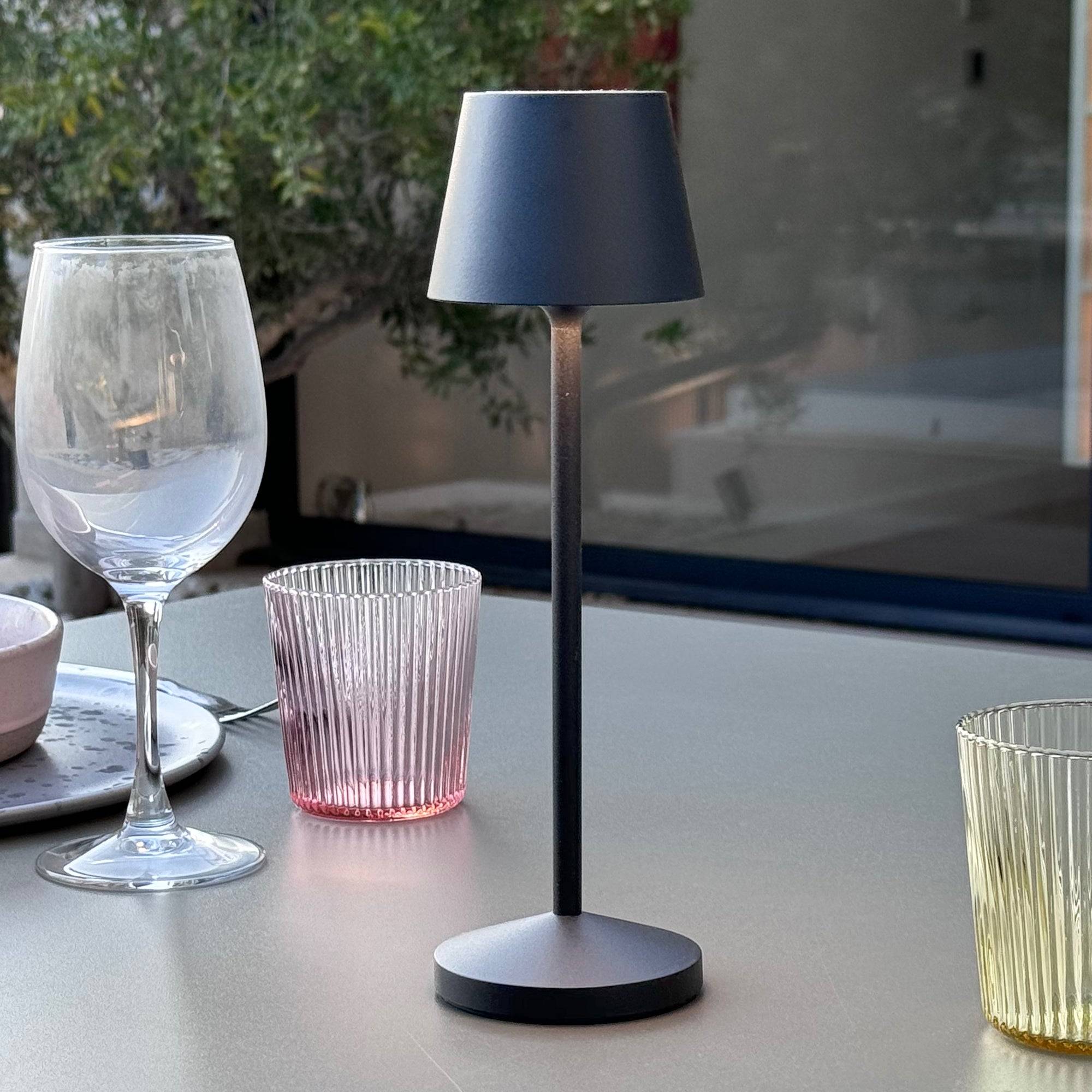 Lumisky - Lampe de table sans fil EMILY Gris H25cm - Imagen 7
